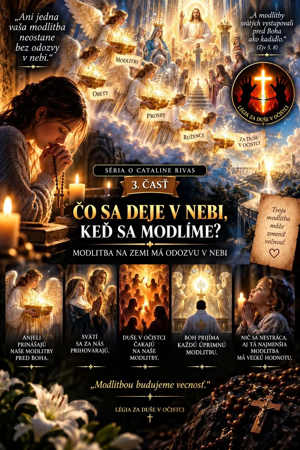 Čo sa deje v nebi – duchovná grafika Légie za duše v očistci