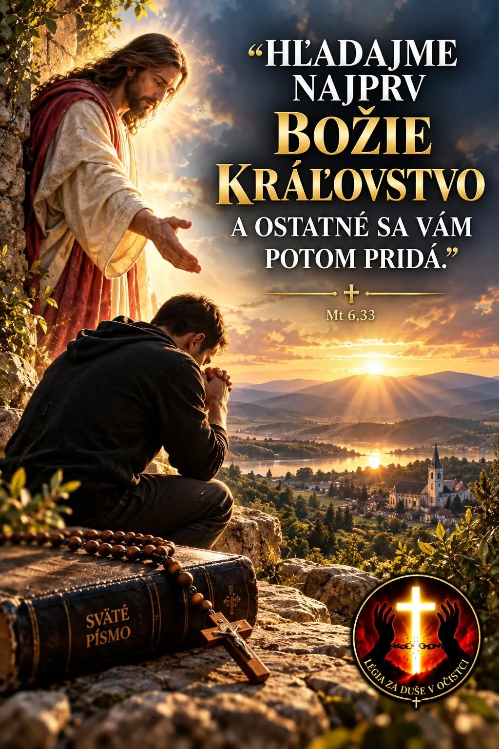 Hľadajme najprv Božie kráľovstvo – duchovná grafika Légie za duše v očistci