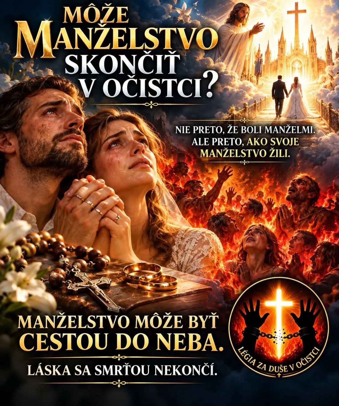 Manželstvo a večnosť – duchovná grafika Légie za duše v očistci
