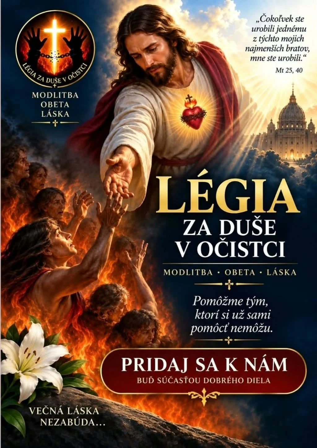 Pozvánka do Légie – modlitba obeta láska