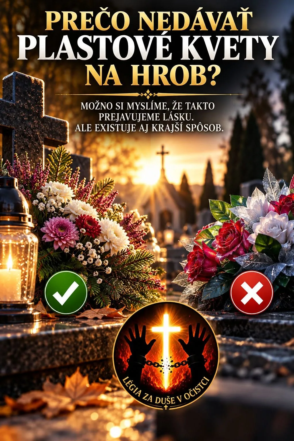 Prečo nedávať plastové kvety na hrob?